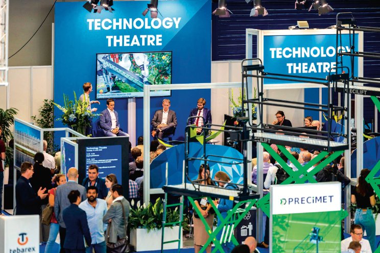 Sessie tijdens GreenTech over watertechnologieën Sessie tijdens GreenTech over watertechnologieën