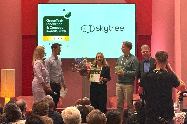 Skytree wint Innovation Award op GreenTech Skytree wint Innovation Award op GreenTech